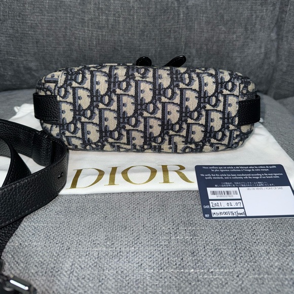 DIOR soft saddle bag mini Oblique print - Picture 5 of 10